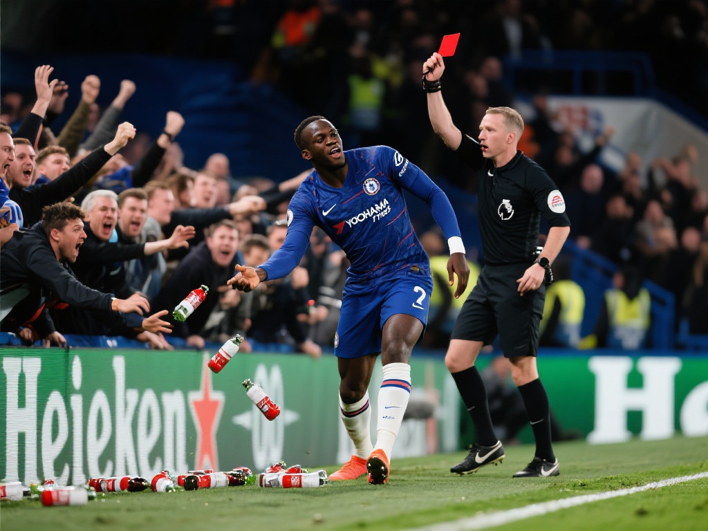 在足球场上，激情与冲突时常让比赛充满戏剧